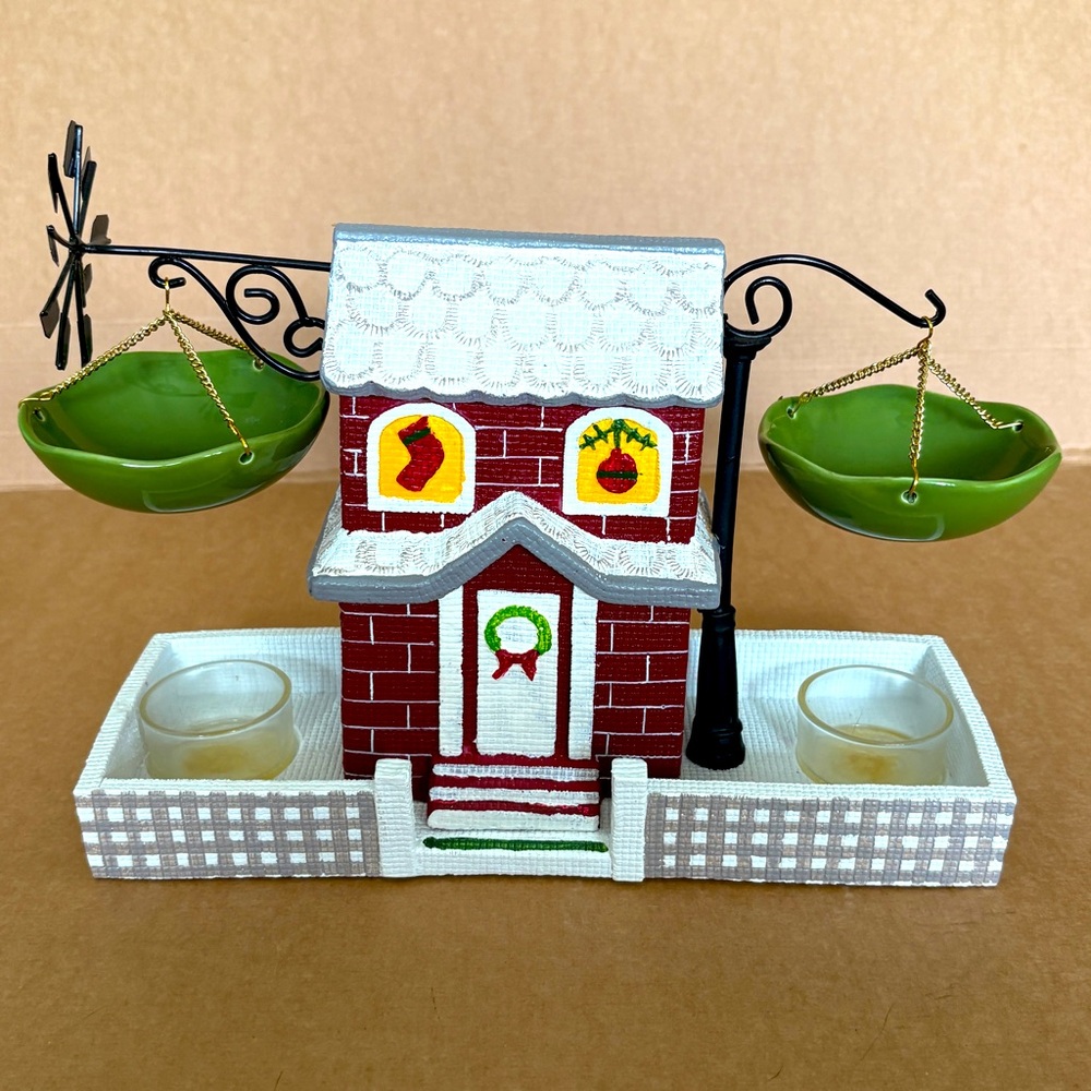 Yankee Candle Wax Tart Warmer Hanging Baskets Double Basket - Christmas House
